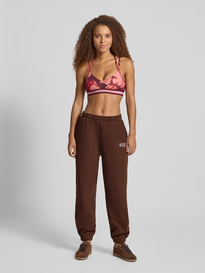 LeGer by Lena Gercke Sweatpants met elastische band, model 'Maxime' Donkerbruin - 1