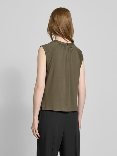 OPUS Top mit Raffungen Modell 'Iraffi' Oliv 5