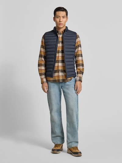 ECOALF Steppweste mit Reißverschlusstaschen Modell 'CARDIFF' Marine 1