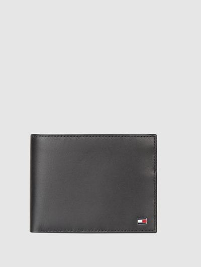 Tommy Hilfiger Geldbörse aus Leder mit Logo-Applikation Black 1
