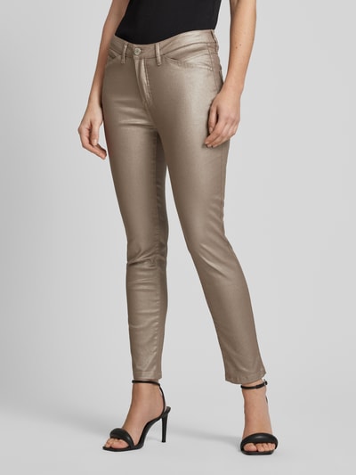 OPUS Slim Fit Jeans im 5-Pocket-Design Modell 'Emily' Beige 4