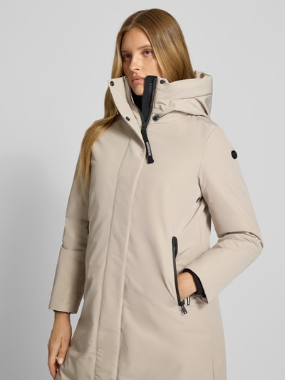 khujo Lange jas met capuchon, model 'LUGGS' Ecru - 3