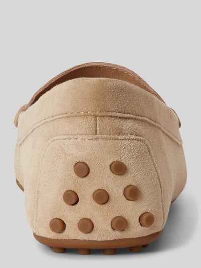 Lauren Ralph Lauren Slipper aus echtem Veloursleder Beige 4