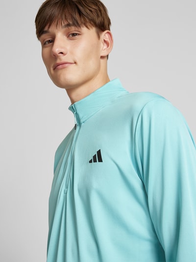 Adidas Training Sweatshirt mit Stehkragen Aqua 3