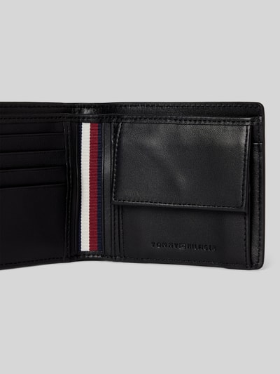 Tommy Hilfiger Portemonnaie aus Nappaleder mit Label-Detail Black 3