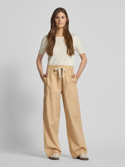 Scotch & Soda Straight Leg Stoffhose mit Beintaschen Sand 1