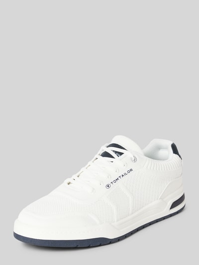 Tom Tailor Low Top Sneaker im Knitted Look Weiss 1