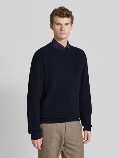 MCNEAL Strickpullover mit gerippten Abschlüssen Marine 4