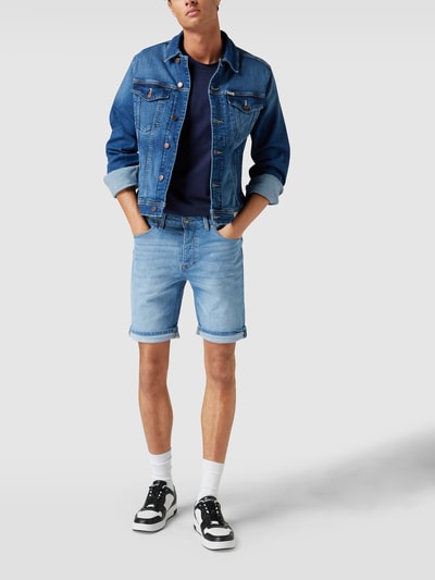 REVIEW Jeansshorts mit 5-Pocket-Design Blau 1