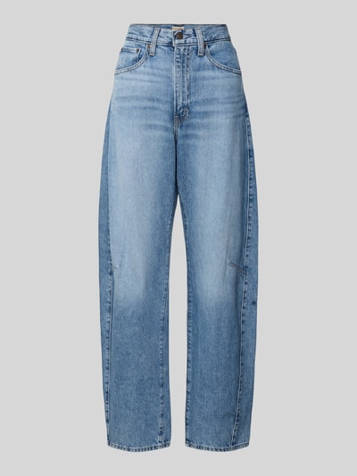Produktfoto, niebieskie Barrel Fit Jeans z 5-Pocket-Design od Levi's®, czysta bawełna, luźny krój, zamek i guzik, damskie