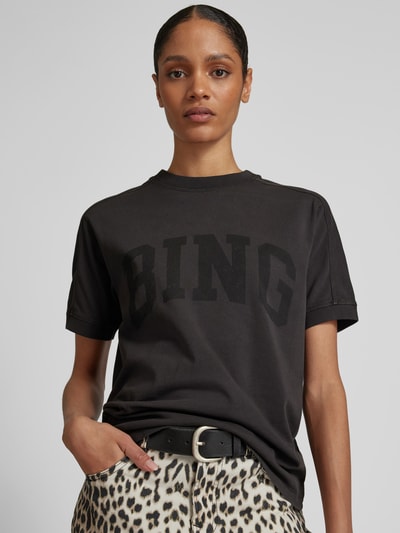 Anine Bing T-Shirt mit Label-Print Black 3