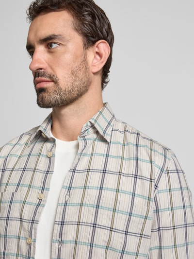 Marc O'Polo Regular Fit Freizeithemd aus reiner Baumwolle Offwhite 3