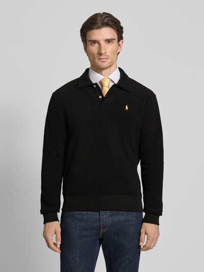 Polo Ralph Lauren Fleecepullover mit Label-Stitching Modell 'MAGIC POLY FLEECE' Black 4