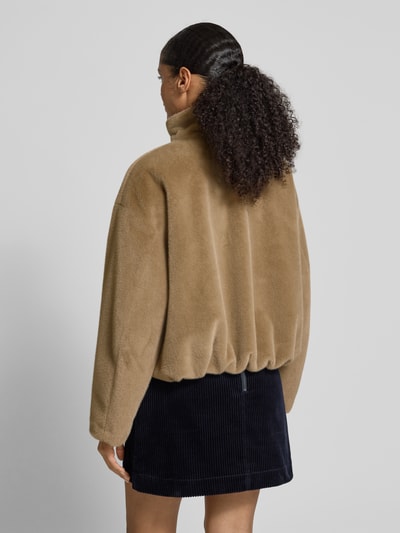 Jake*s Studio Woman Webpelzjacke mit Stehkragen Schilf 5