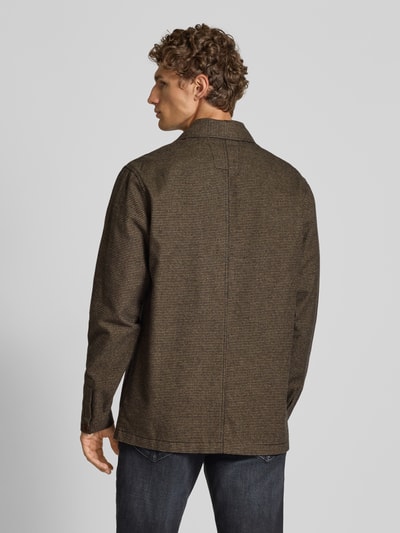 Roy Robson Regular Fit Hemdjacke mit Kentkragen Mittelbraun 5