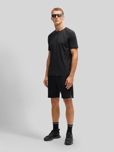 BOSS Green Regular fit T-shirt met flatnocknaden, model 'TEE ACTIVE 1' Zwart - 1