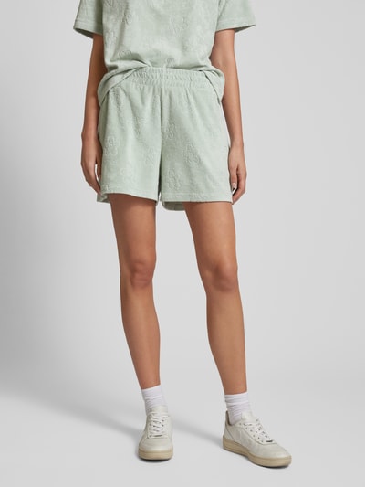 Jake*s Casual Shorts aus Frottee mit floralem Muster Mint 4