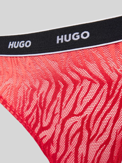 HUGO String in semi-transparant design Rood - 2