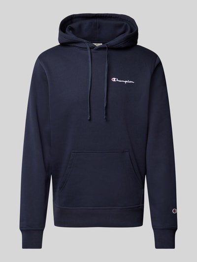 CHAMPION Hoodie mit Label-Stitching Marine 2