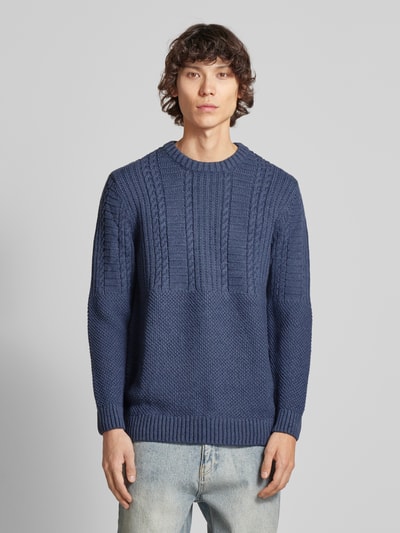 Superdry Strickpullover mit Zopfmuster Modell 'Jacob' Black 4