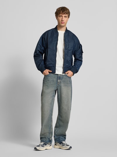 G-Star Raw Bomberjacke mit Reißverschluss Dunkelblau 1