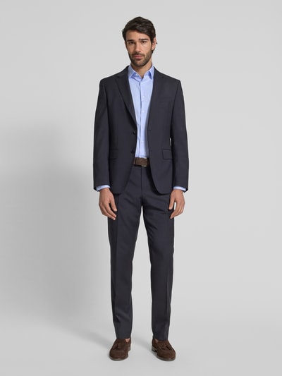 Jake*s Super Slim Fit Business-Hemd mit Knopfleiste Bleu 1