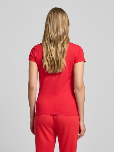 ARMANI EXCHANGE T-shirt met labelstitching Rood - 5