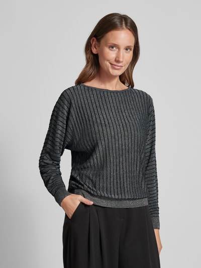 Soyaconcept Strickpullover mit Effektgarn Modell 'Violetta' Metallic Black 4