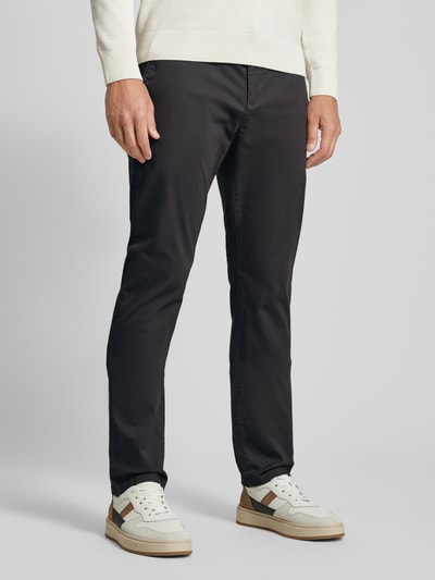 MCNEAL Slim fit chino met riem Donkergrijs - 4