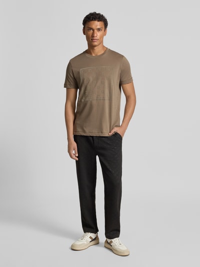 JOOP! Collection T-shirt met motiefprint Beige - 1