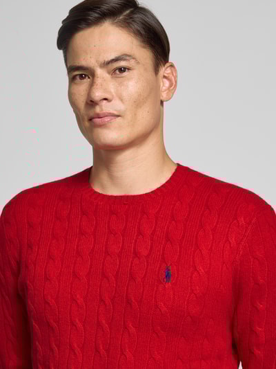 Polo Ralph Lauren Regular Fit Strickpullover aus Woll-Kaschmir-Mix Rot 3