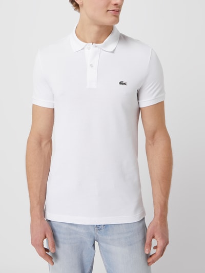 Lacoste Slim fit poloshirt van piqué Wit - 4