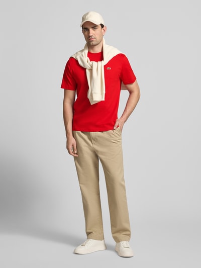 Lacoste Koszulka polo Regular Fit z czystej bawełny Czerwony 1