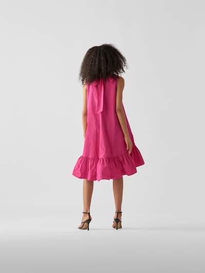 RED Valentino Vokuhila-Kleid mit Stehkragen Rose 5