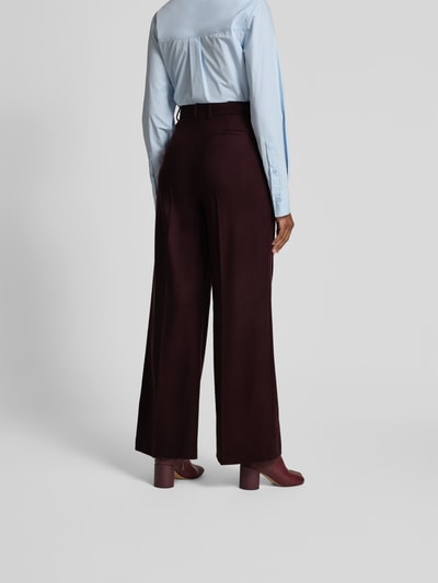Joseph Wide Fit Stoffhose aus Woll-Mix Bordeaux 5