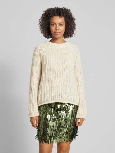 Smith and Soul Strickpullover mit Rundhalsausschnitt Offwhite 4