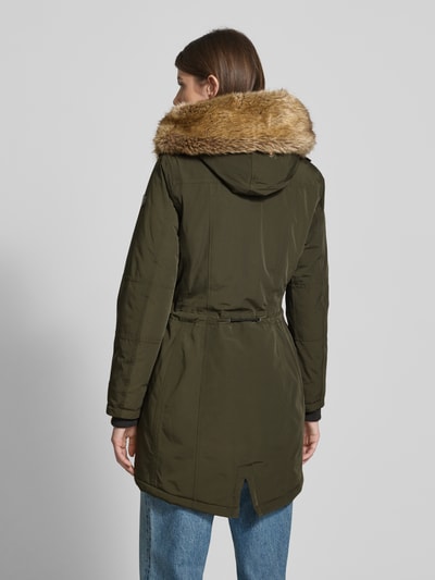 Wellensteyn Parka met imitatiebont, model 'Wolkenlos' Olijfgroen - 5