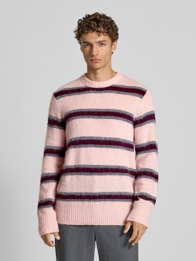 ANNARR Gebreide pullover met ronde hals, model 'JOHAN' Felroze - 4
