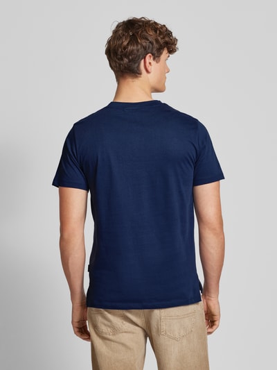 Blend T-Shirt mit geripptem Rundhalsausschnitt Modell 'BHJEM' Marine 5