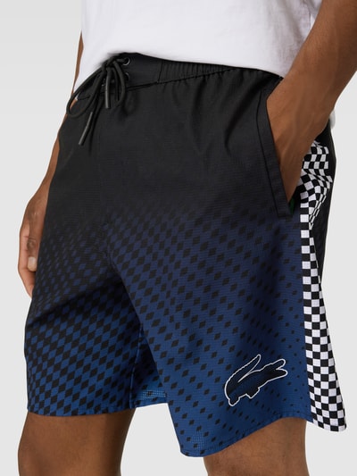 Lacoste Korte broek met labelprint Zwart - 3