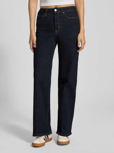 Only Jeansy z szeroką nogawką z mieszanki bawełny model ‘MADISON’ Ciemnoniebieski 4