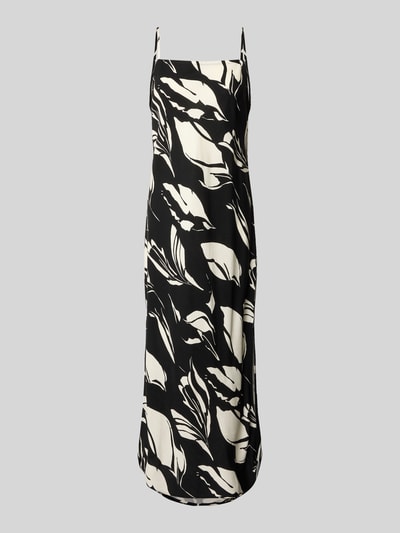 Someday Sukienka midi z mieszanki wiskozy i lnu model ‘Qualeza’ Czarny 2