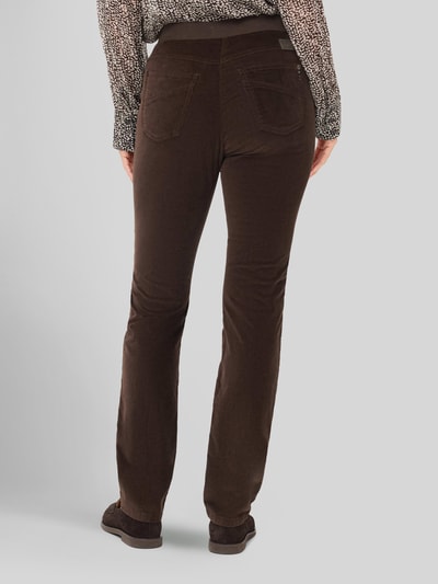 Raphaela By Brax Dżinsy o kroju slim fit z mieszanki bawełny i wiskozy model 'Pamina' Ciemnobrązowy 5