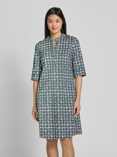 ROBE LÉGÈRE Knielange jurk met opstaande kraag Groen - 4