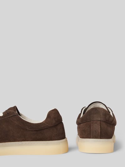 Copenhagen Ledersneaker mit Label-Print Dunkelbraun 2