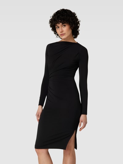 Marciano Guess Knielange jurk met plooien, model 'MARNI' Zwart - 4