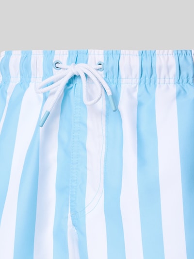 Shiwi Regular Fit Badehose mit Label-Patch Hellblau 2