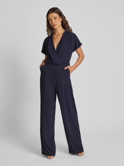 Vera Mont Jumpsuit met knoopdetail Donkerblauw - 4