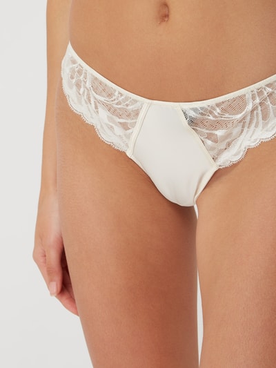 Calvin Klein Underwear String mit Spitze Offwhite 3