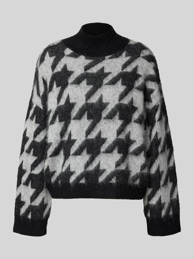 HUGO Relaxed Fit Strickpullover mit Woll-Anteil Modell 'SWAN' Black 2